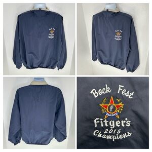 Fitger's Bock Fest 2015 Pullover 1/4 Zip Jacket Size Large Duluth MN Brewery
